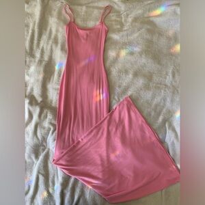 Rare Skims Bubblegum Soft Long Lounge Dress
